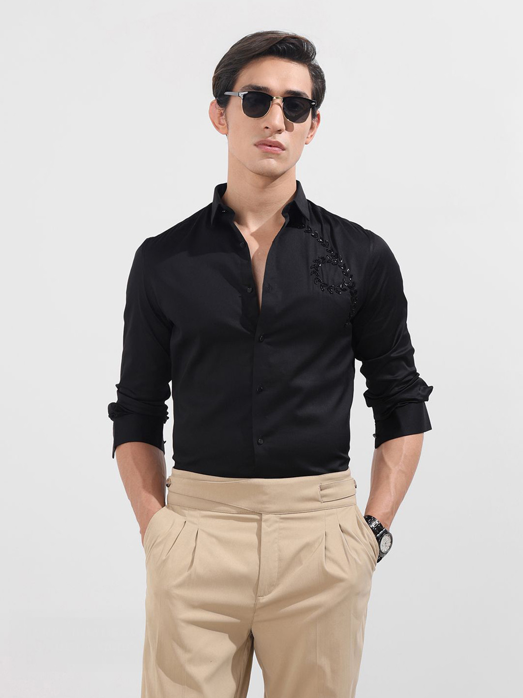 The Indian Garage Co Men Slim Fit Party Shirt