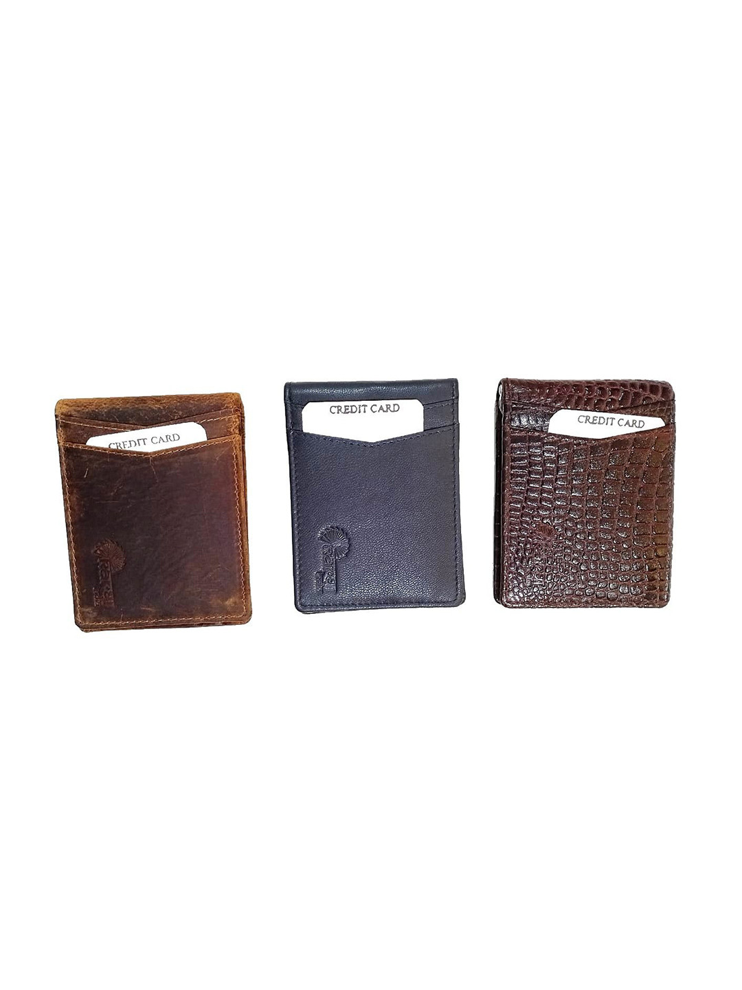 KARGHA INDIA Savira Unisex Set of 3 Leather Two Fold Wallet