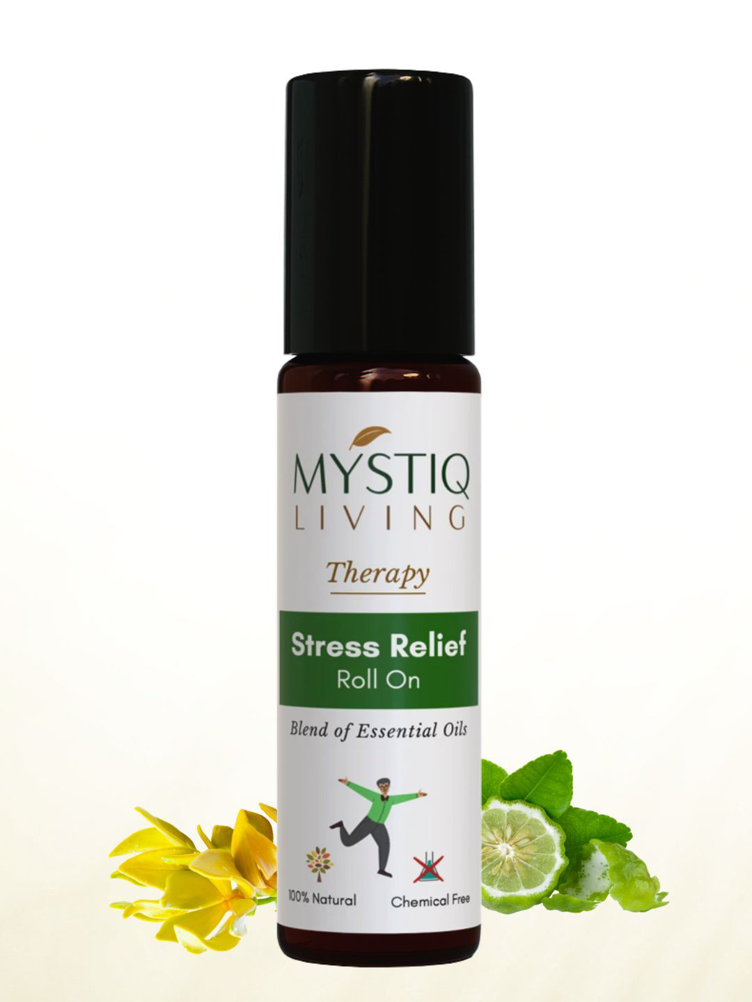 MYSTIQ LIVING Stress Relief Roll-On Aroma Oil 10 Ml