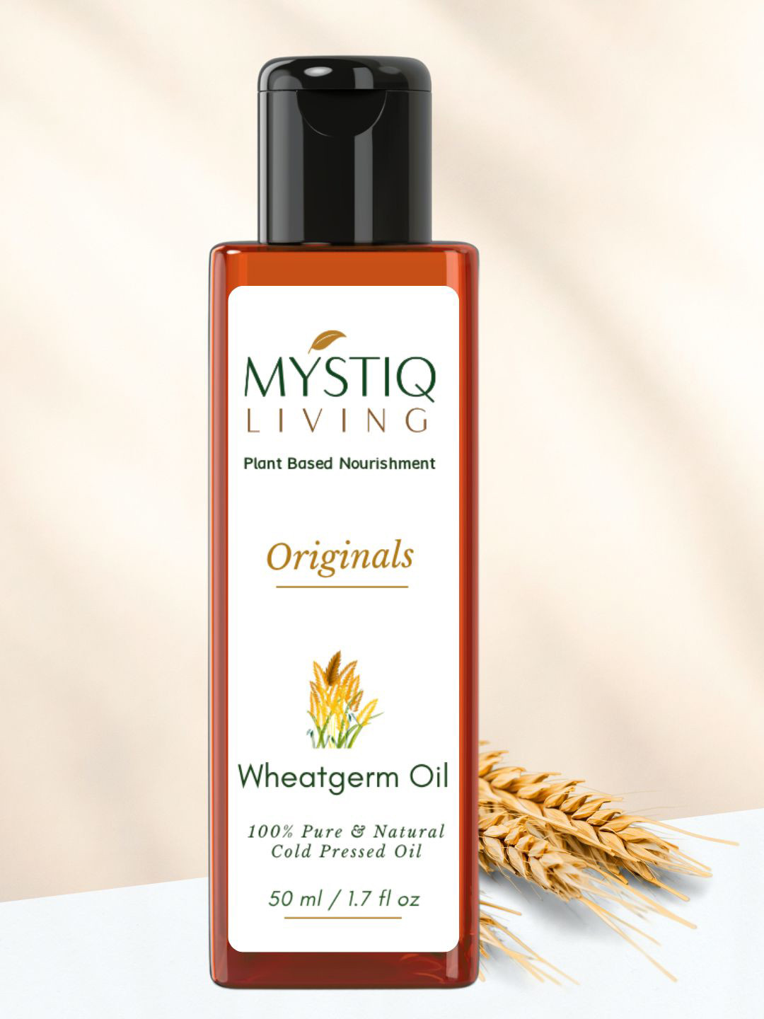 MYSTIQ LIVING Cold Pressed Wheatgerm Oil - 50 ml