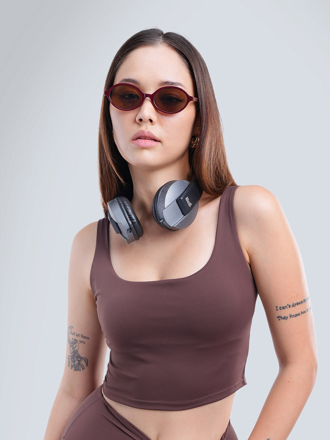 CAVA Women Cava Brown Aerial Cowl Neck Sleeveless Tank Top