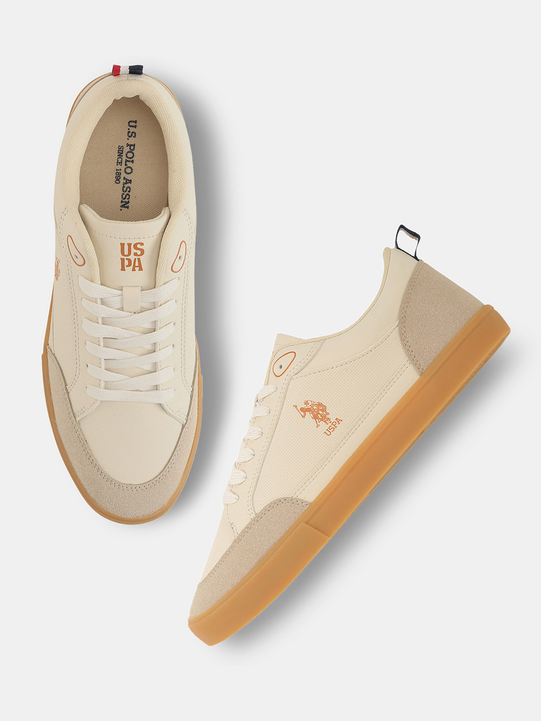 U.S. Polo Assn. Lucian Men Colourblocked Lace-Ups Sneakers