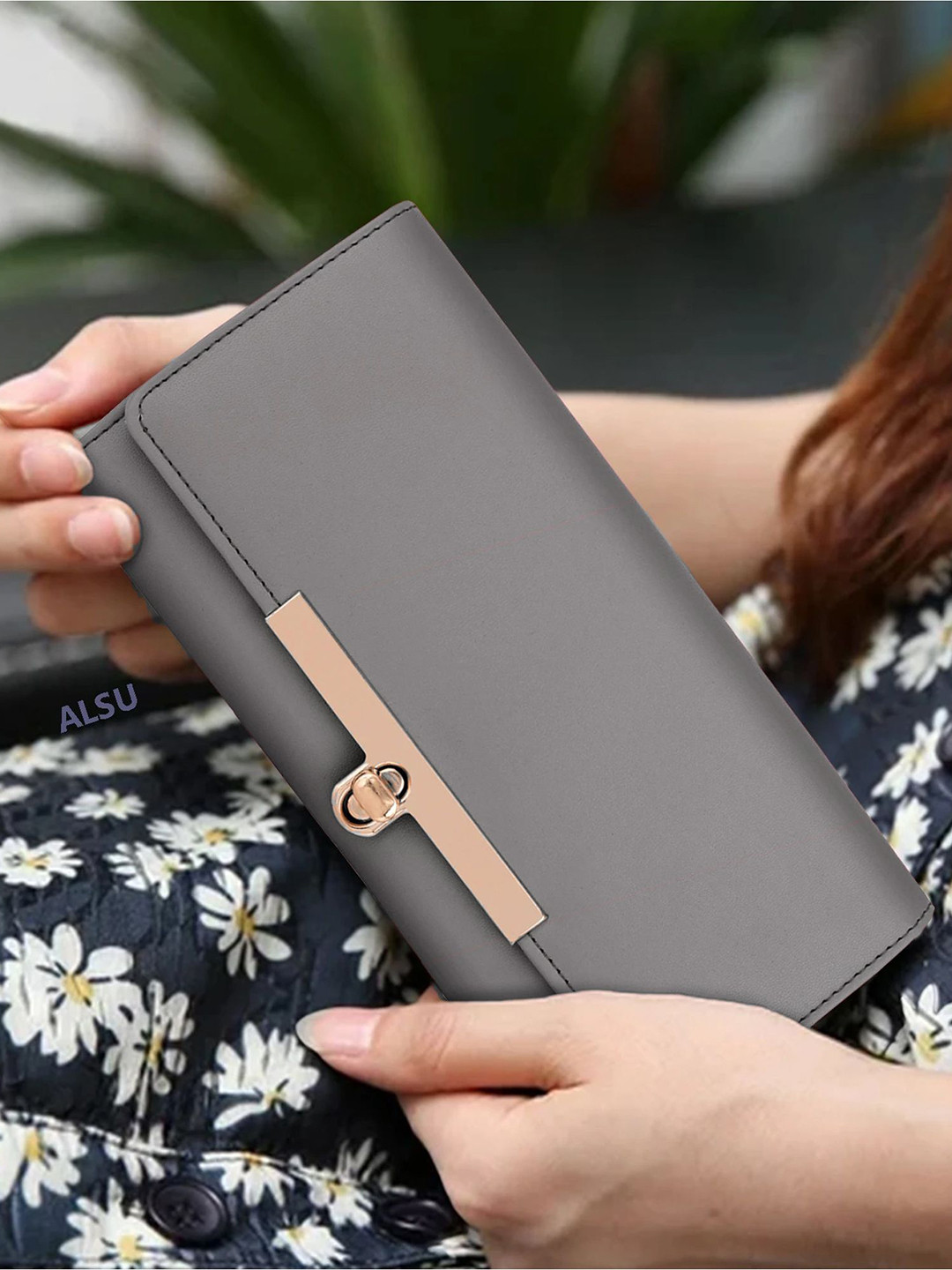 ALSU Women Card Slots Two Fold Wallet