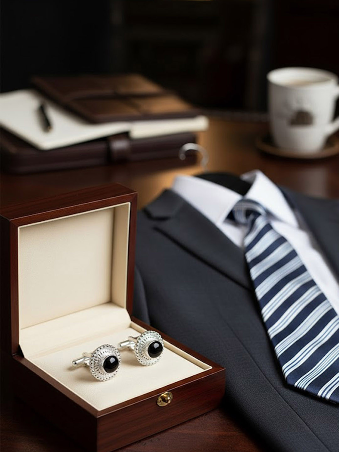 FIROZA Stone Studded Cufflink