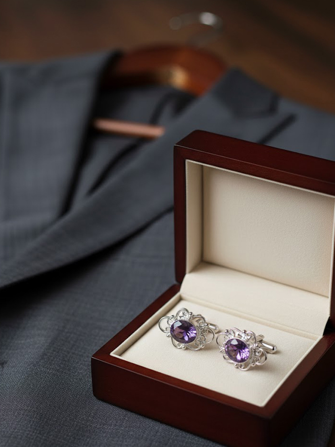 FIROZA Stone Studded Cufflink