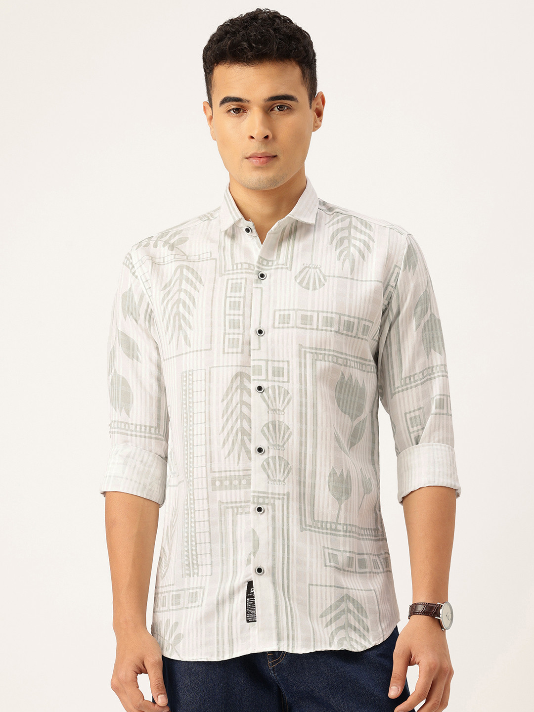 FIFTY TWO Conversational Printed Casual Shirt