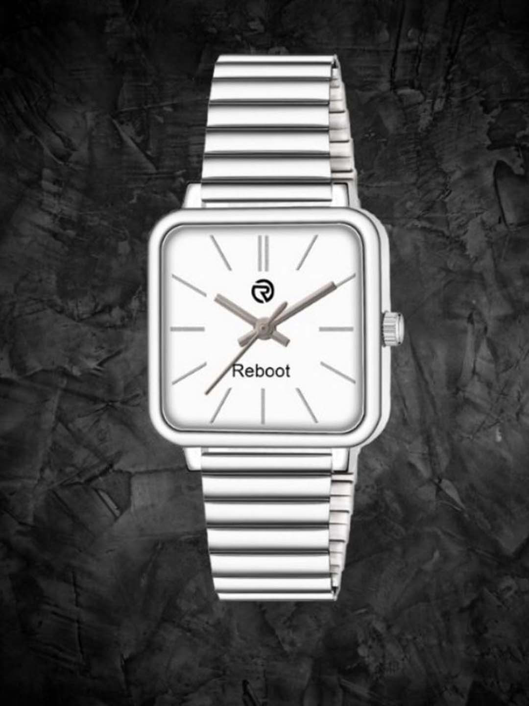 REBOOT Men Dial & Stainless Steel Straps Analogue Watch New56_152 Chuan White Designer