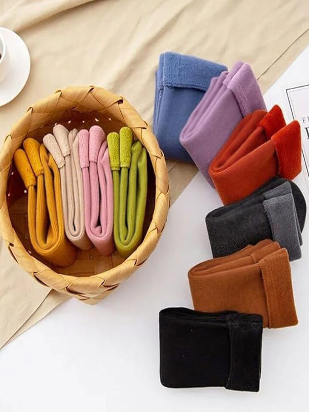 OGIMI- Ohh Give me Women Pack Of 5 Cotton Calf Length Assorted Socks