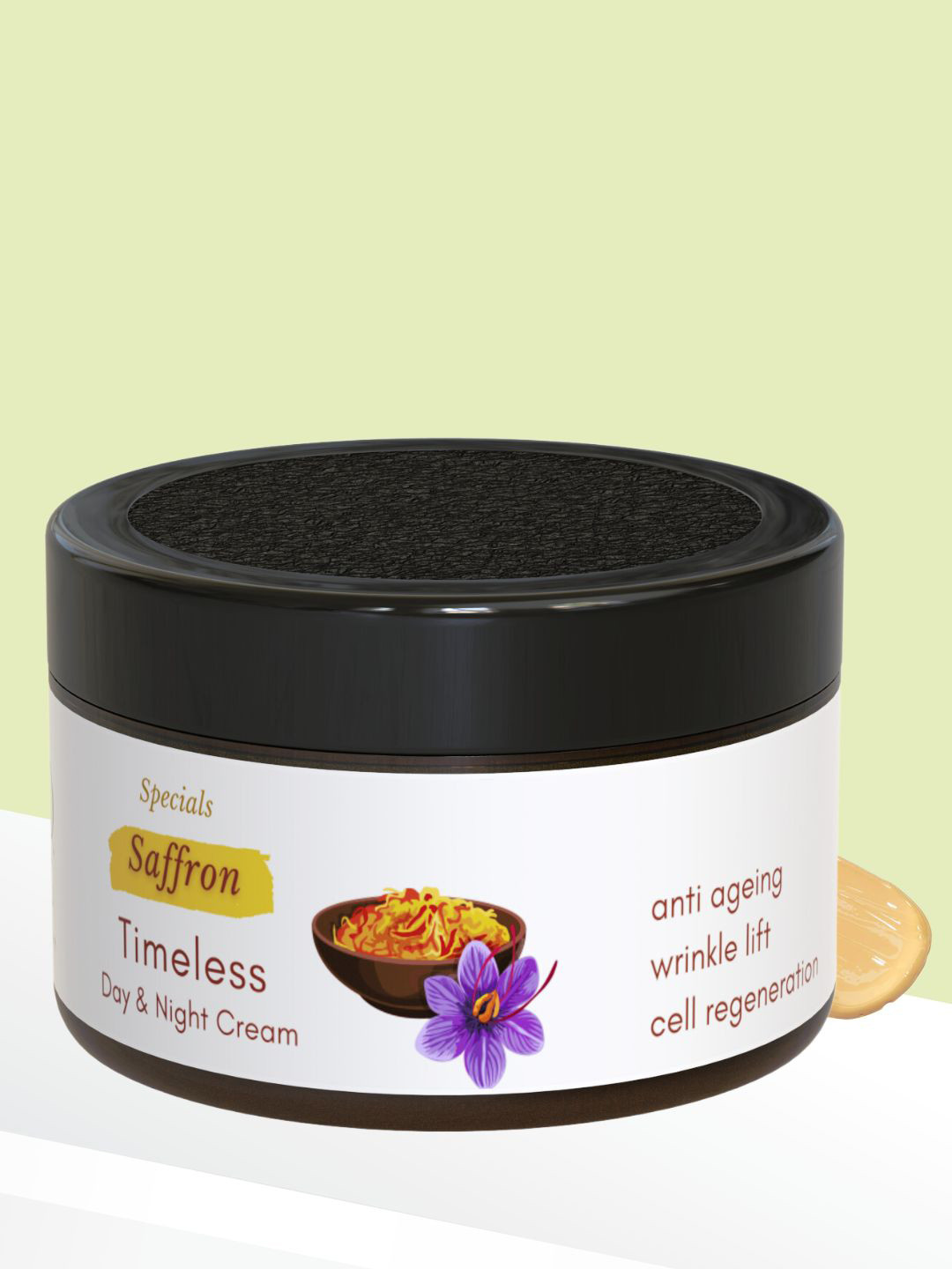 MYSTIQ LIVING Timeless Anti Ageing Cream With Saffron & Vitamin C - 50 g