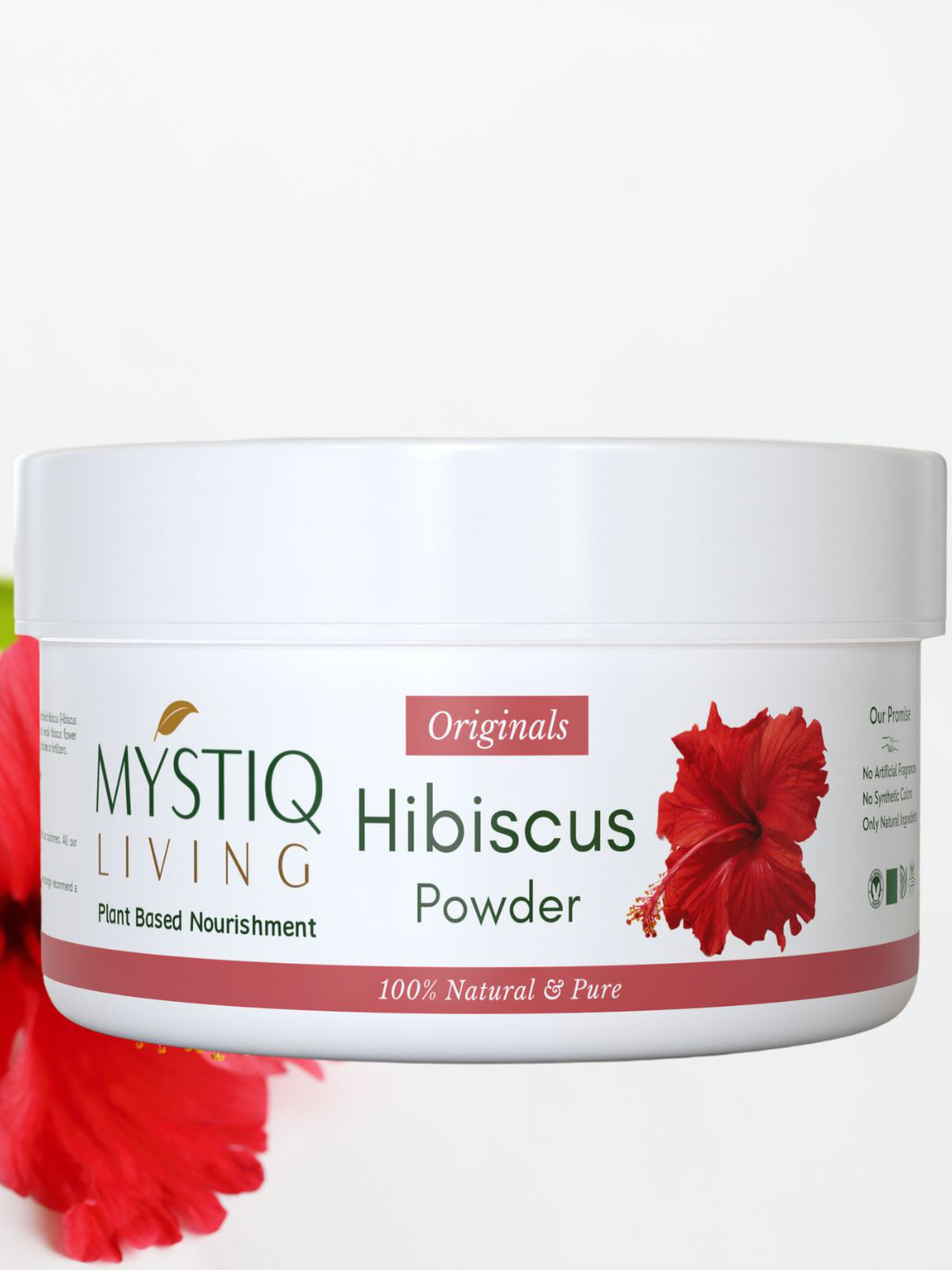 MYSTIQ LIVING Women Hibiscus Powder For Skin & Hair - 100g