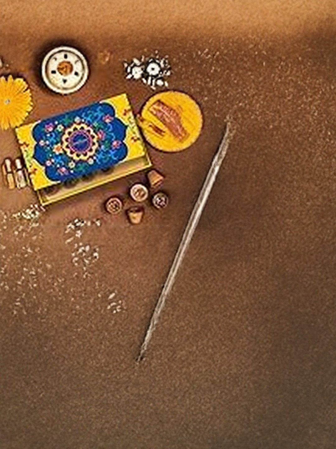 The Happiness Story 12Pcs Beige Sambarani Havan Cups & Ceramic Holder