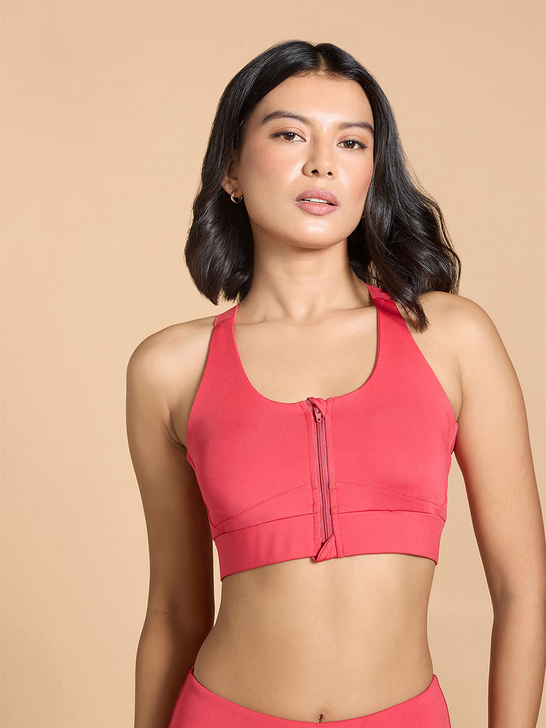 KICA Moisture Wicking Dry Fit Workout Bra Full Coverage Removable Padding Non-Wired