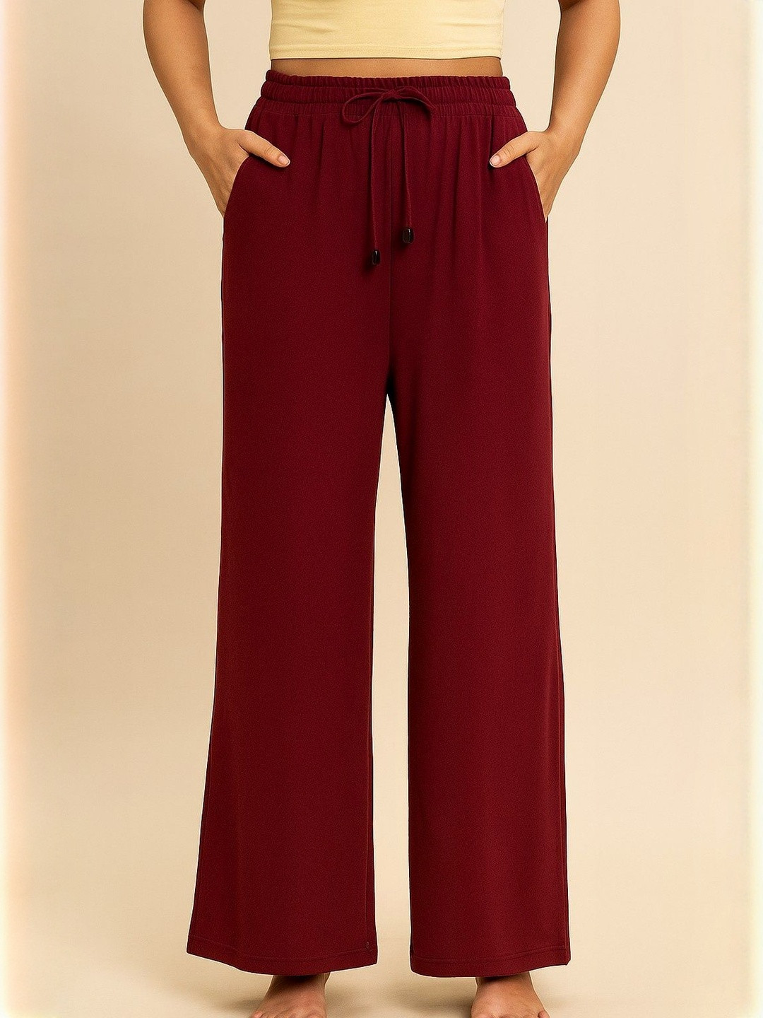 Belfry High-Rise Flat-Front Regular Fit Cotton Trousers