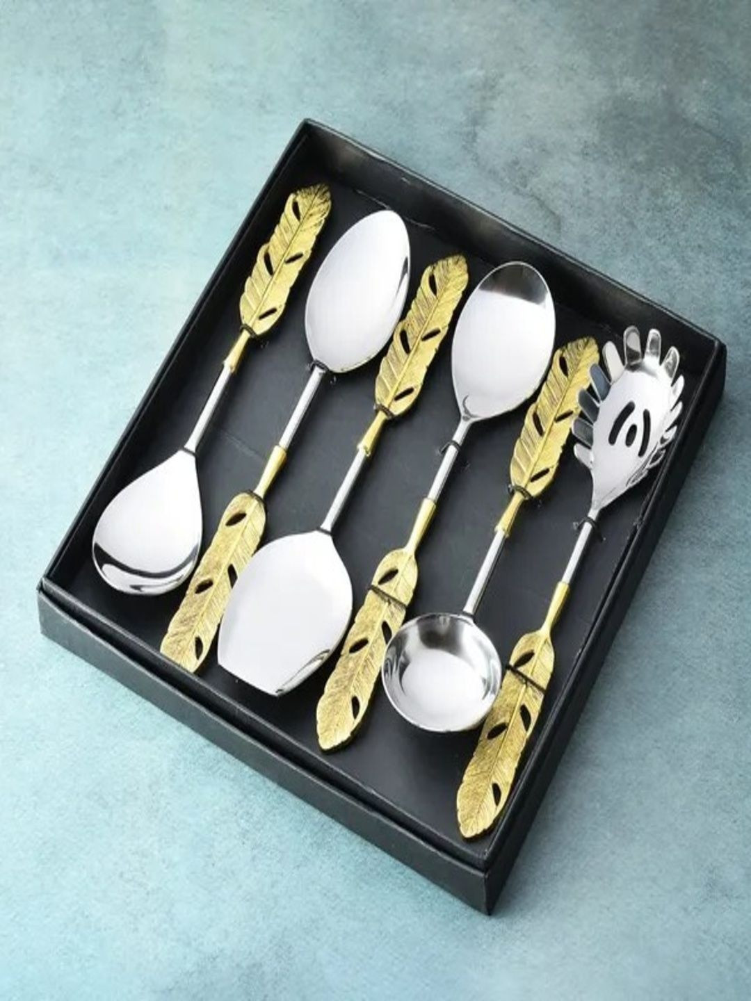 Simply Soho Gold-Toned Stainless Steel Dessert Spoon