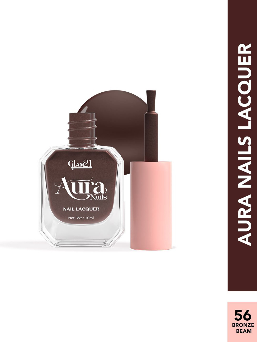GLAM21 Aura Nails High-Shine Nail Lacquer 10ml - Bronze Beam 56
