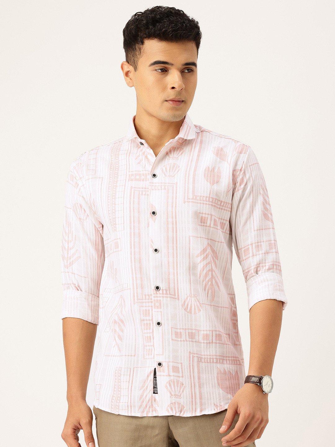 FIFTY TWO Striped Casual Shirt