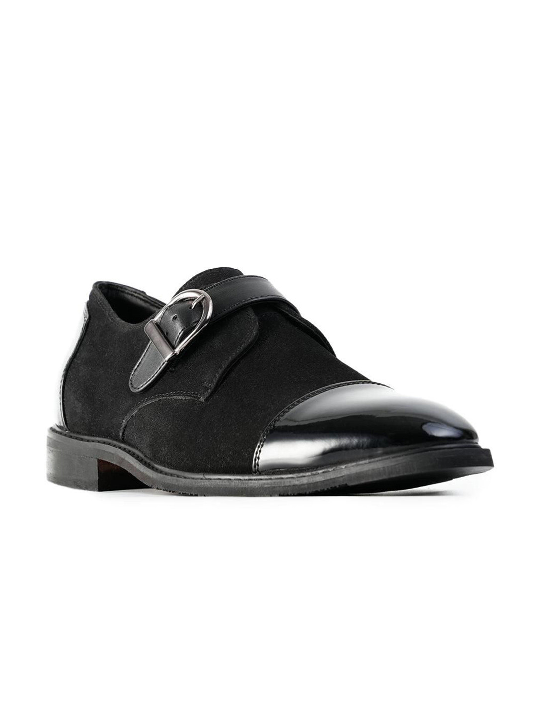 MONKSTORY Tuxedo Monkstrap Slip-Ons