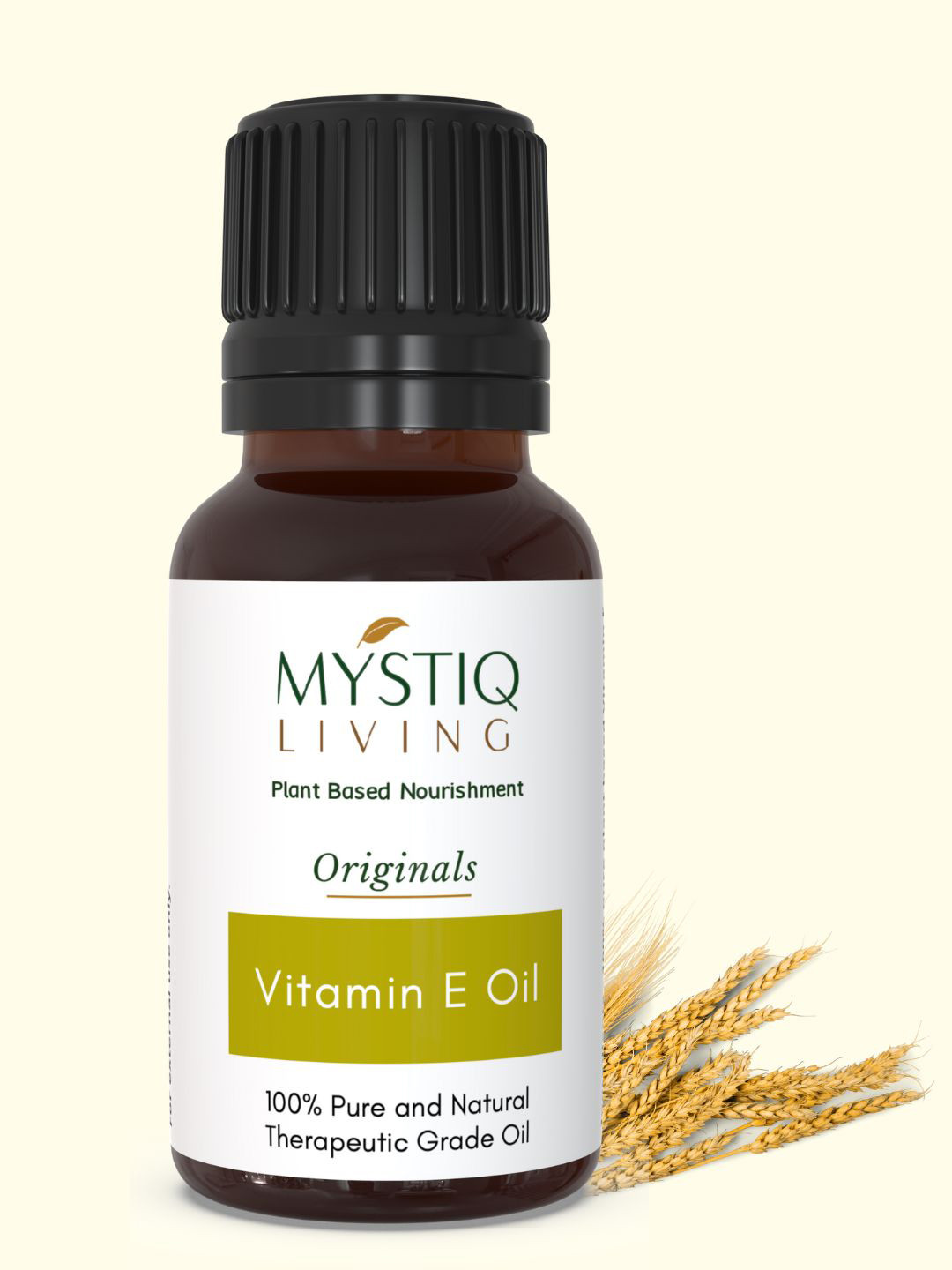 MYSTIQ LIVING 100% Pure Plant Based Vitamin E Oil - 15ml