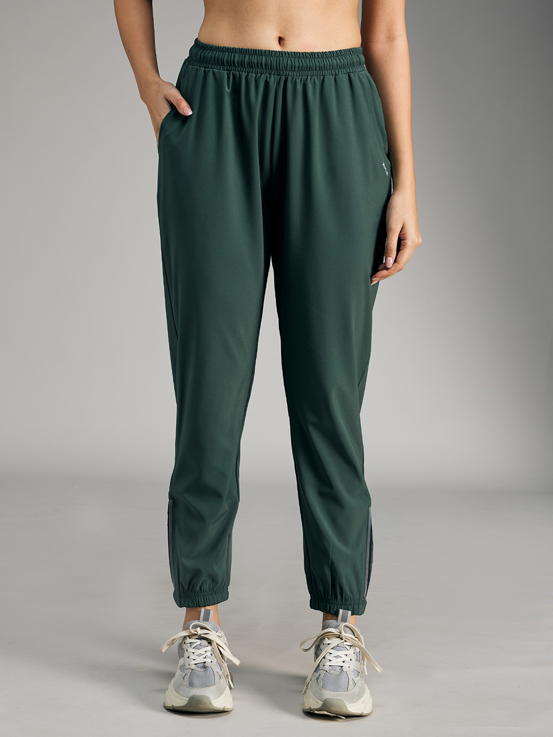 KICA Women High-Rise Training Track Pants With Ankle Zip