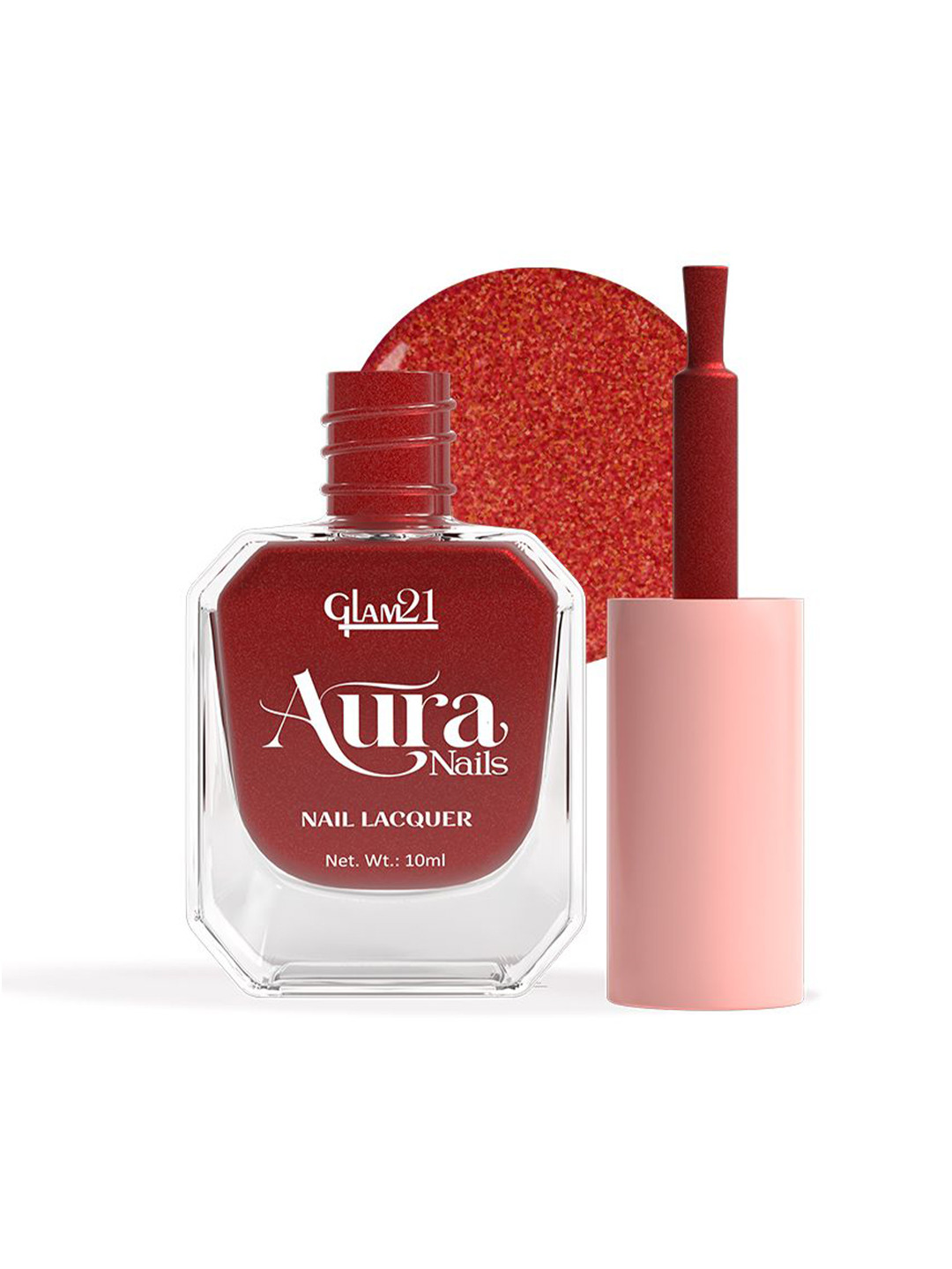 GLAM21 Aura Nails High-Shine Nail Lacquer 10ml - Lava Foil 57