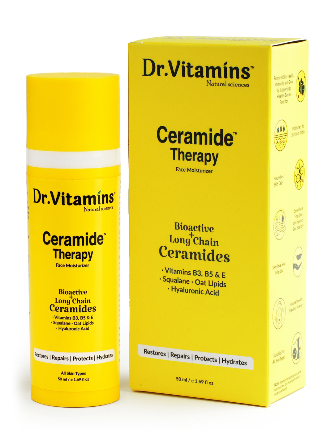Dr. Vitamins Ceramide Therapy Face Moisturizer With Hyaluronic Acid - 50 ml