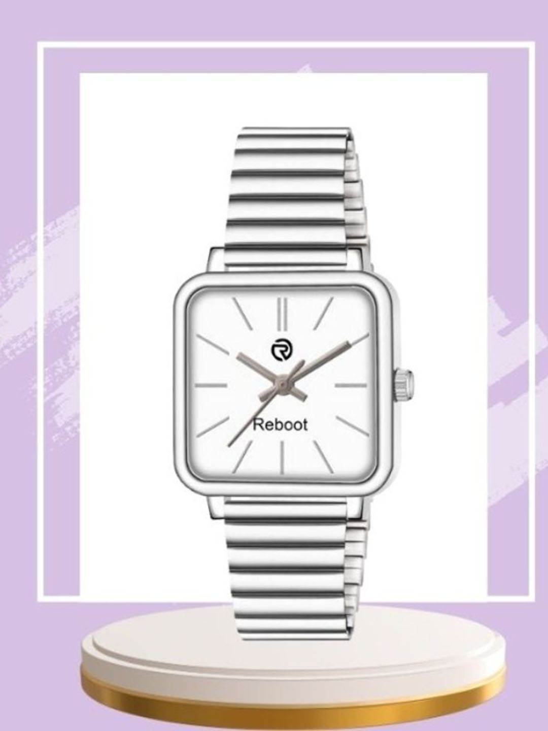 REBOOT Men Dial & Stainless Steel Straps Analogue Watch New20_152 Chuan White Designer