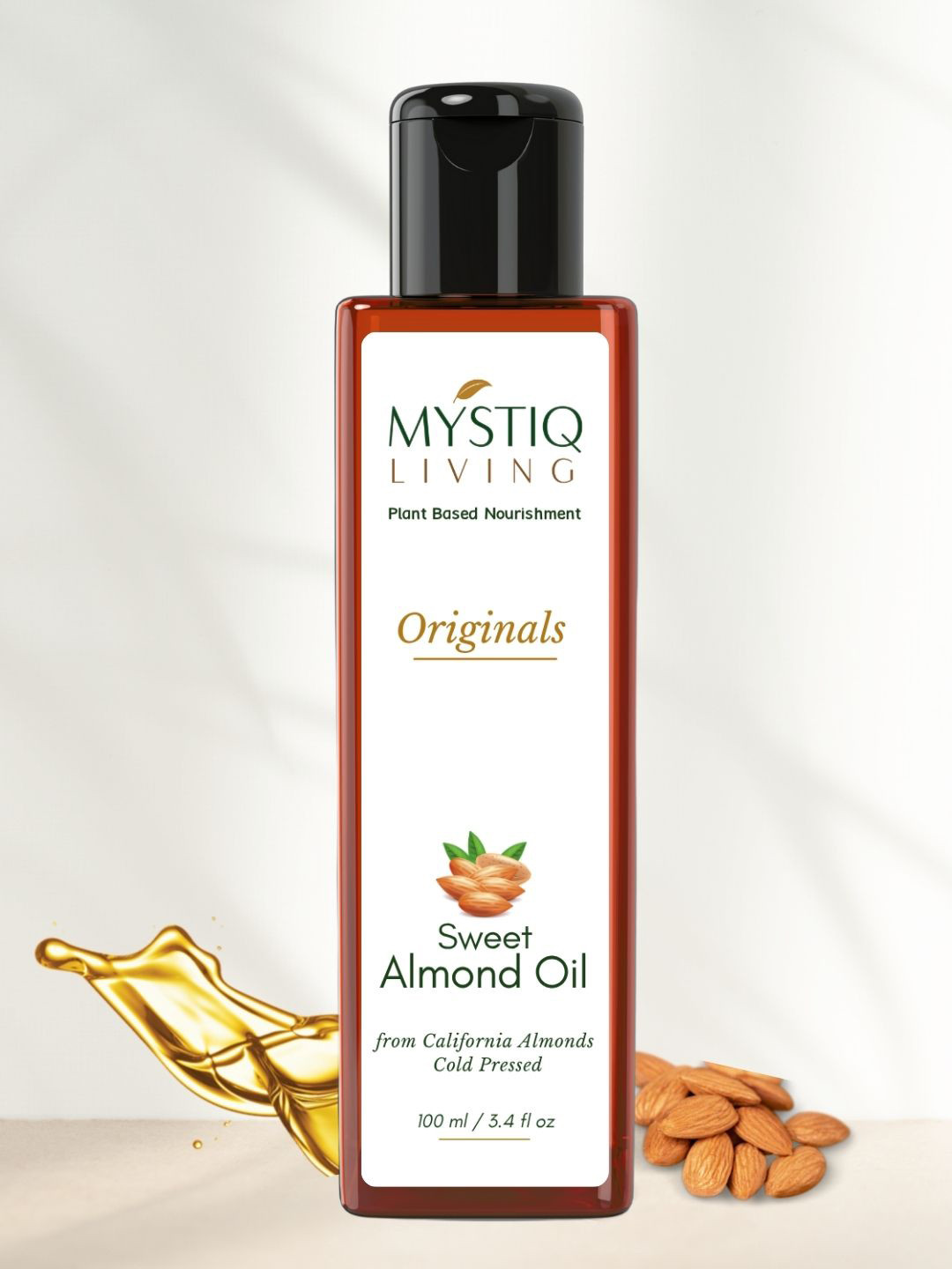 MYSTIQ LIVING Almond Oil for Hair & Skin Sweet Almond Oil - 100 ml