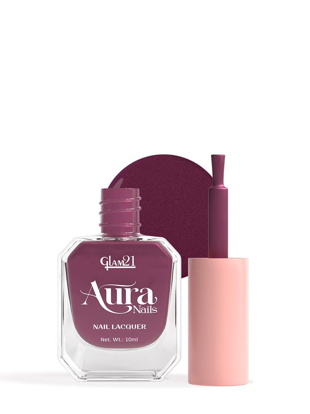 GLAM21 Aura Nails High-Shine Nail Lacquer 10ml - 10 ml - Pink Star 58