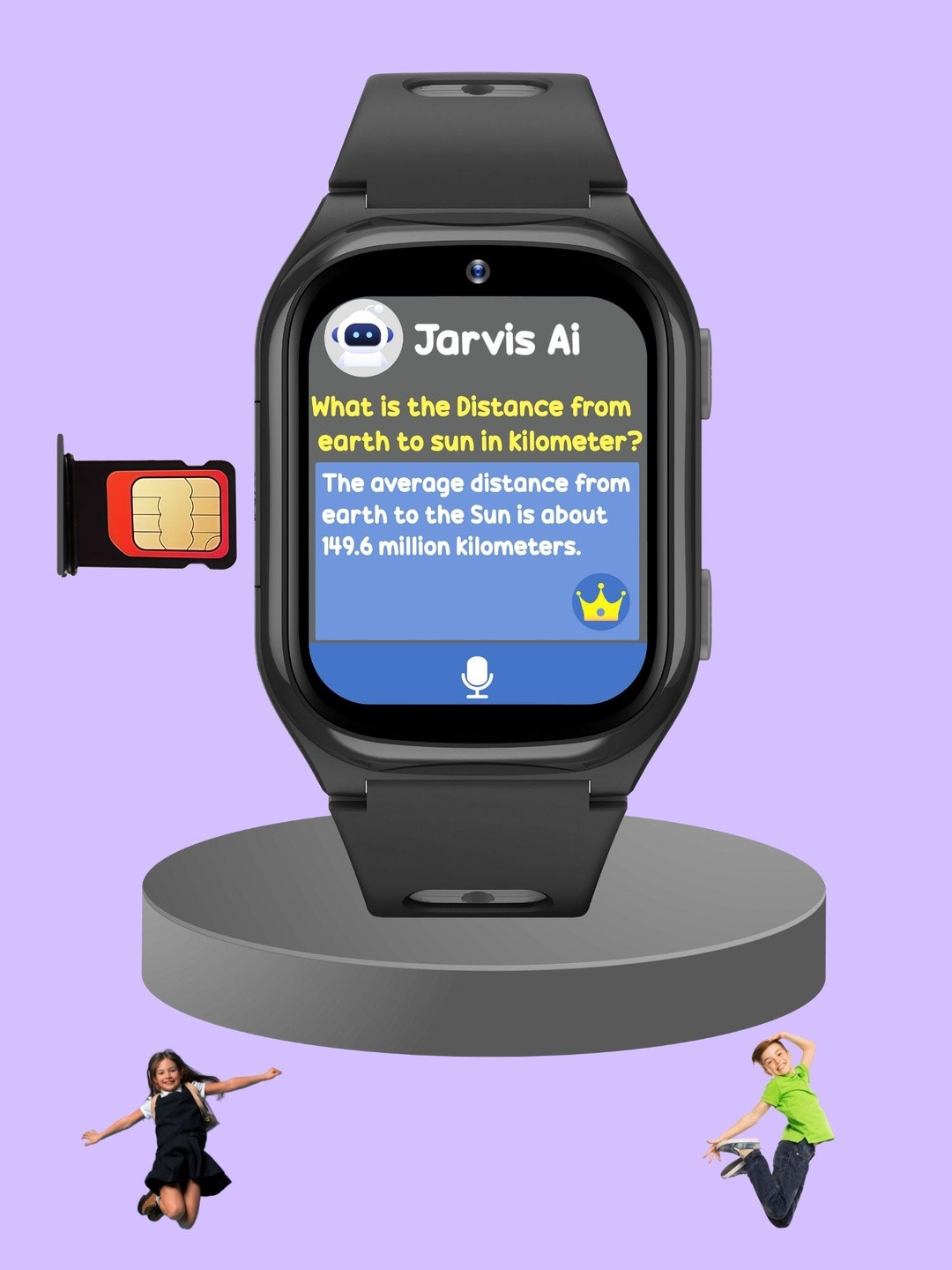 Spiky Kids Android 4G Video Calling Smartwatch