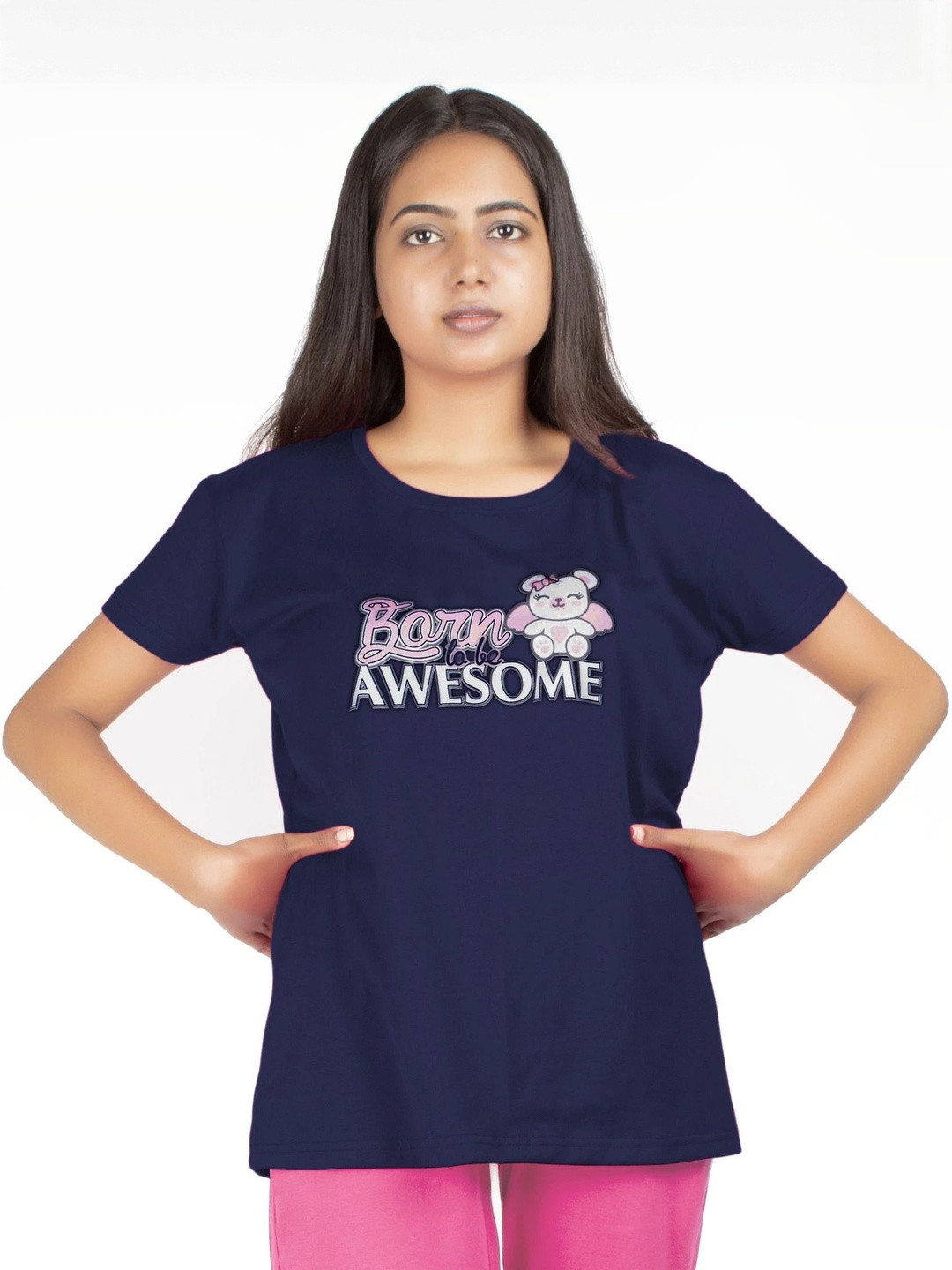 URBE-URBAN EVOLUTION typography Printed Round Neck Cotton T-shirt