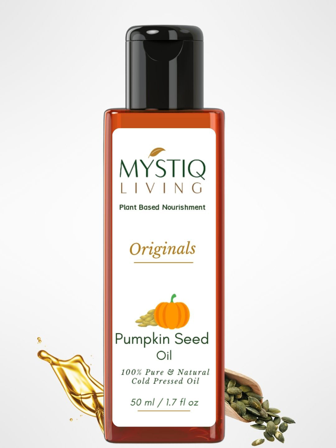 MYSTIQ LIVING Pumpkin Seed Oil For Hair & Skin Women - 50ml