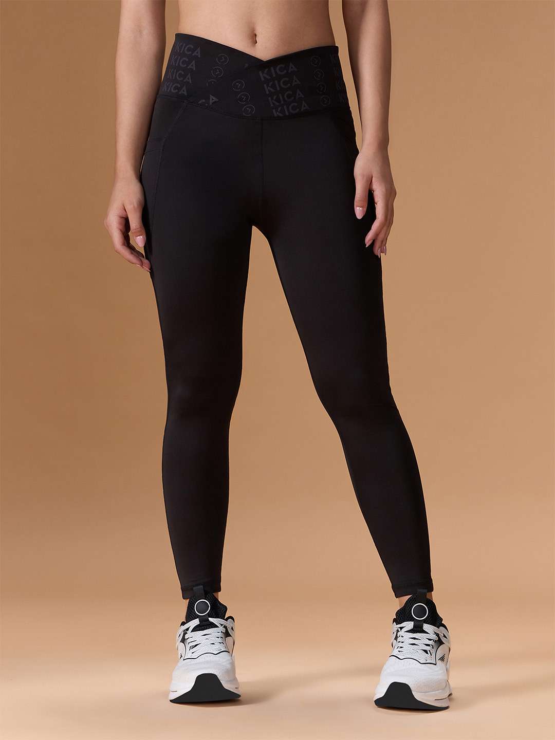 KICA Women Mid Waisted Ankle-Length Stretchable Tight