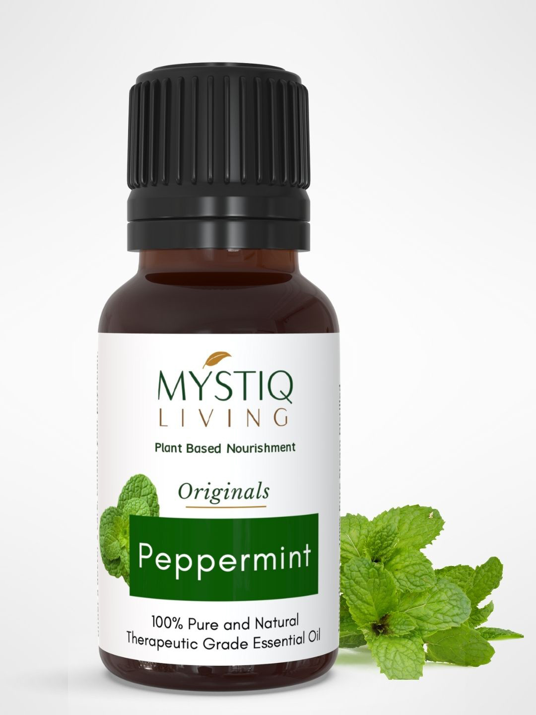 MYSTIQ LIVING 100% Peppermint Pure Essential Oil For Hair Growth & Dandruff Control -15ml