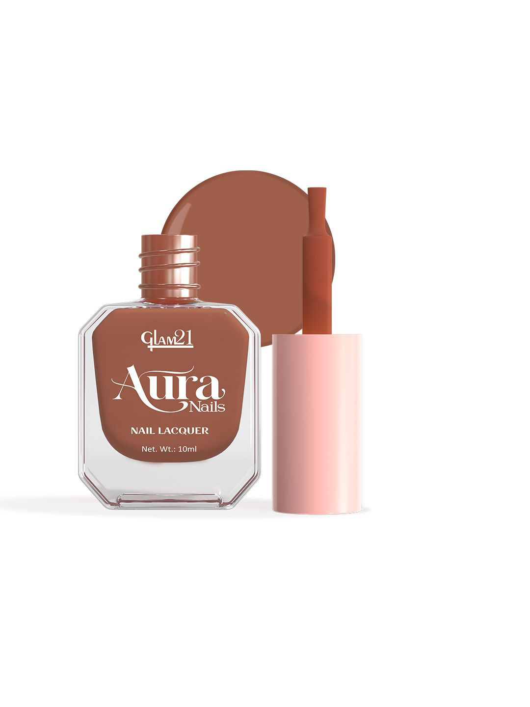 GLAM21 Aura Nails High-Shine Nail Lacquer 10ml - Brown Desire 05