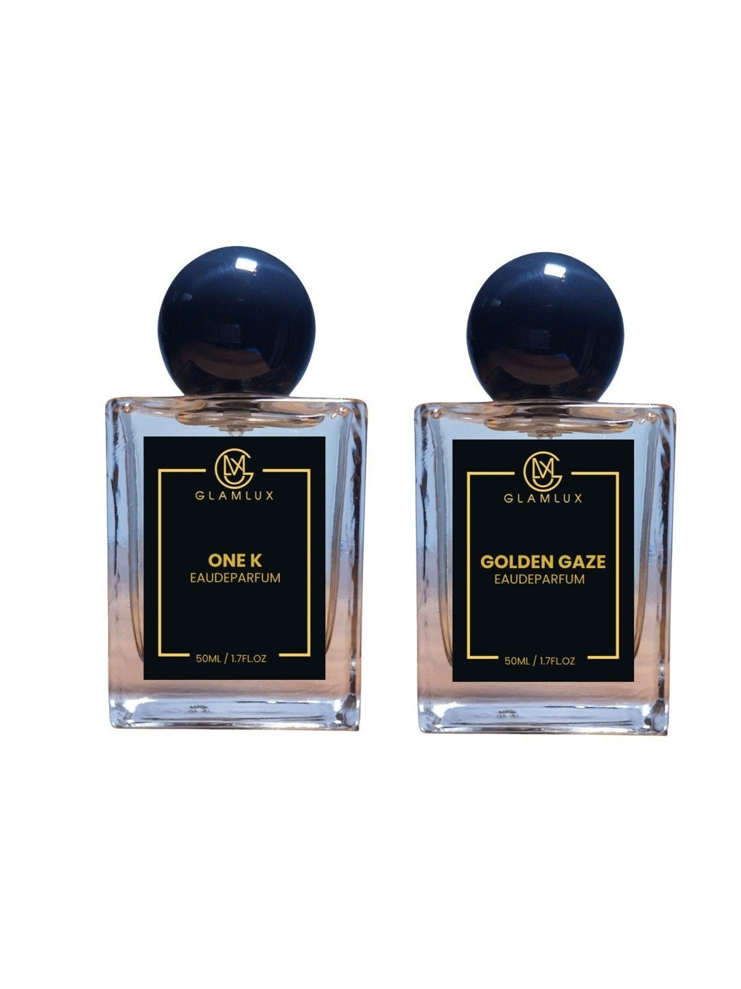 Glamlux Set Of 2 One K & Golden Gaze Long Lasting Eau De Parfum- 50 ml Each