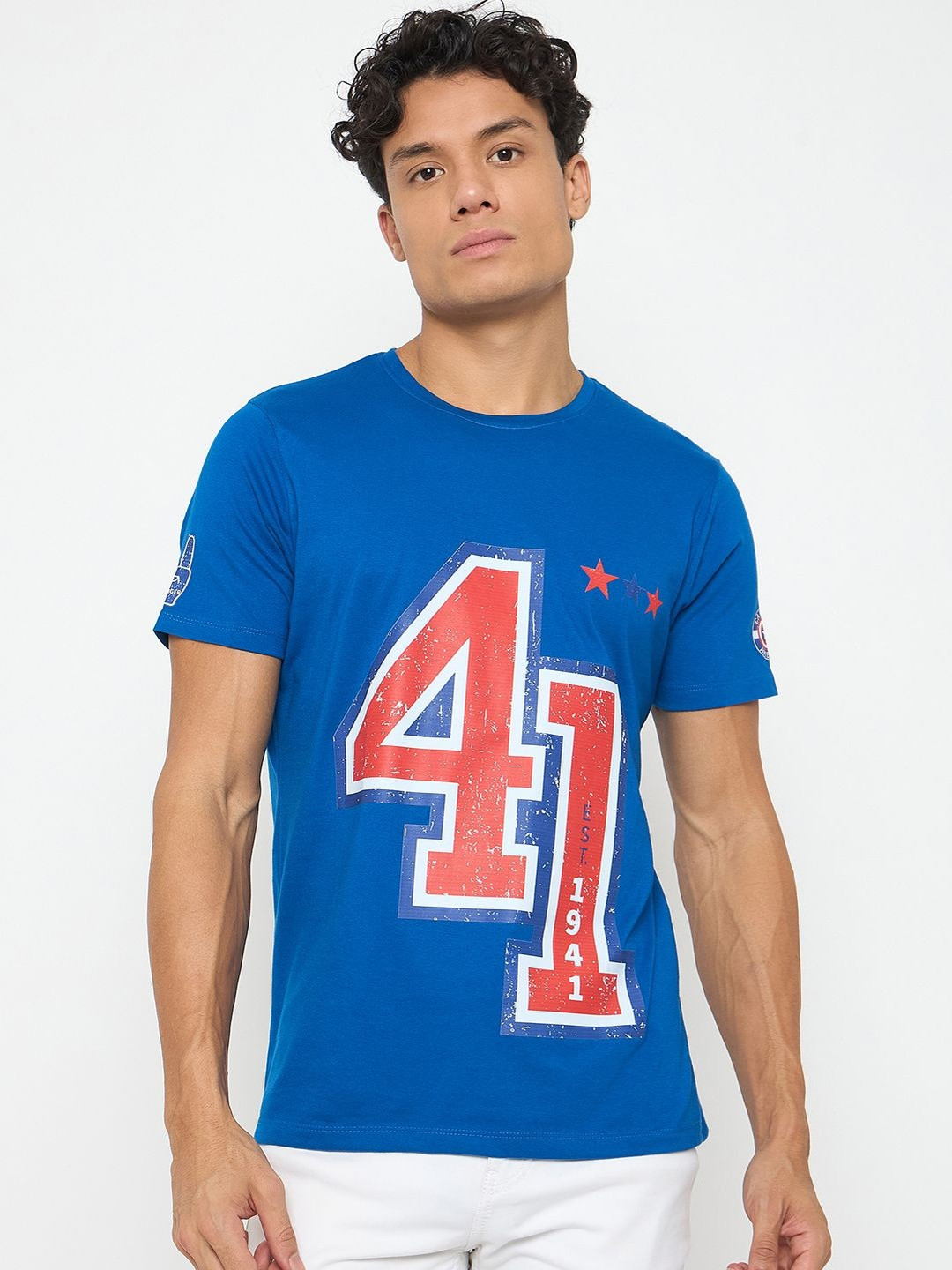 Wear Your Mind Varsity Printed Pure Cotton T-shirt