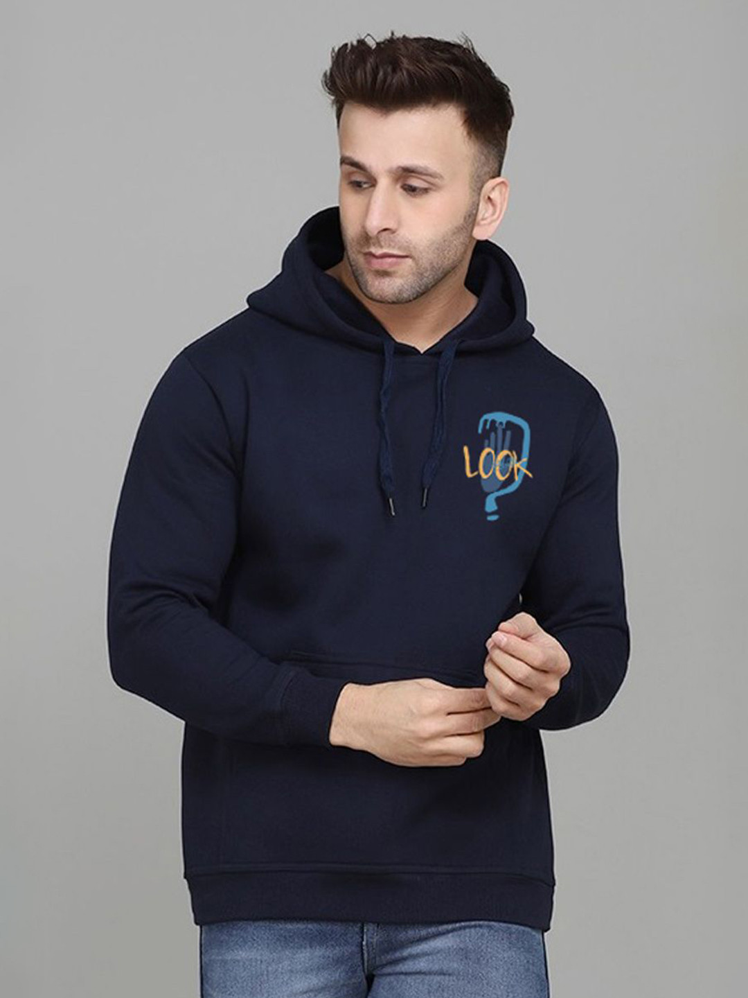 MINISTRY OF FRIENDS Men Printed Hooded Long Sleeves Sweatshirt