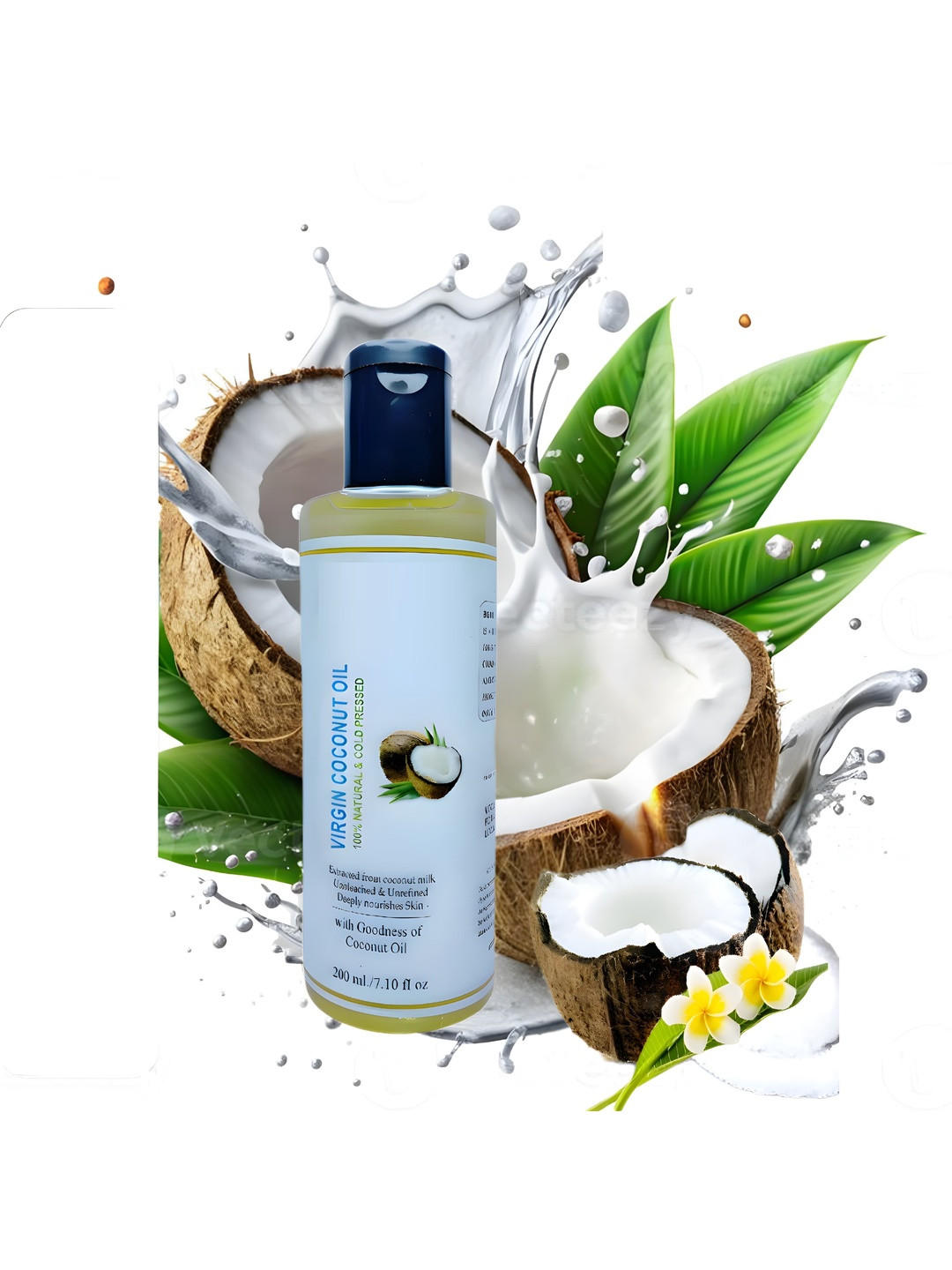Elecsera Cold Pressed Coconut Oil For Skin & Hair - 200 ml