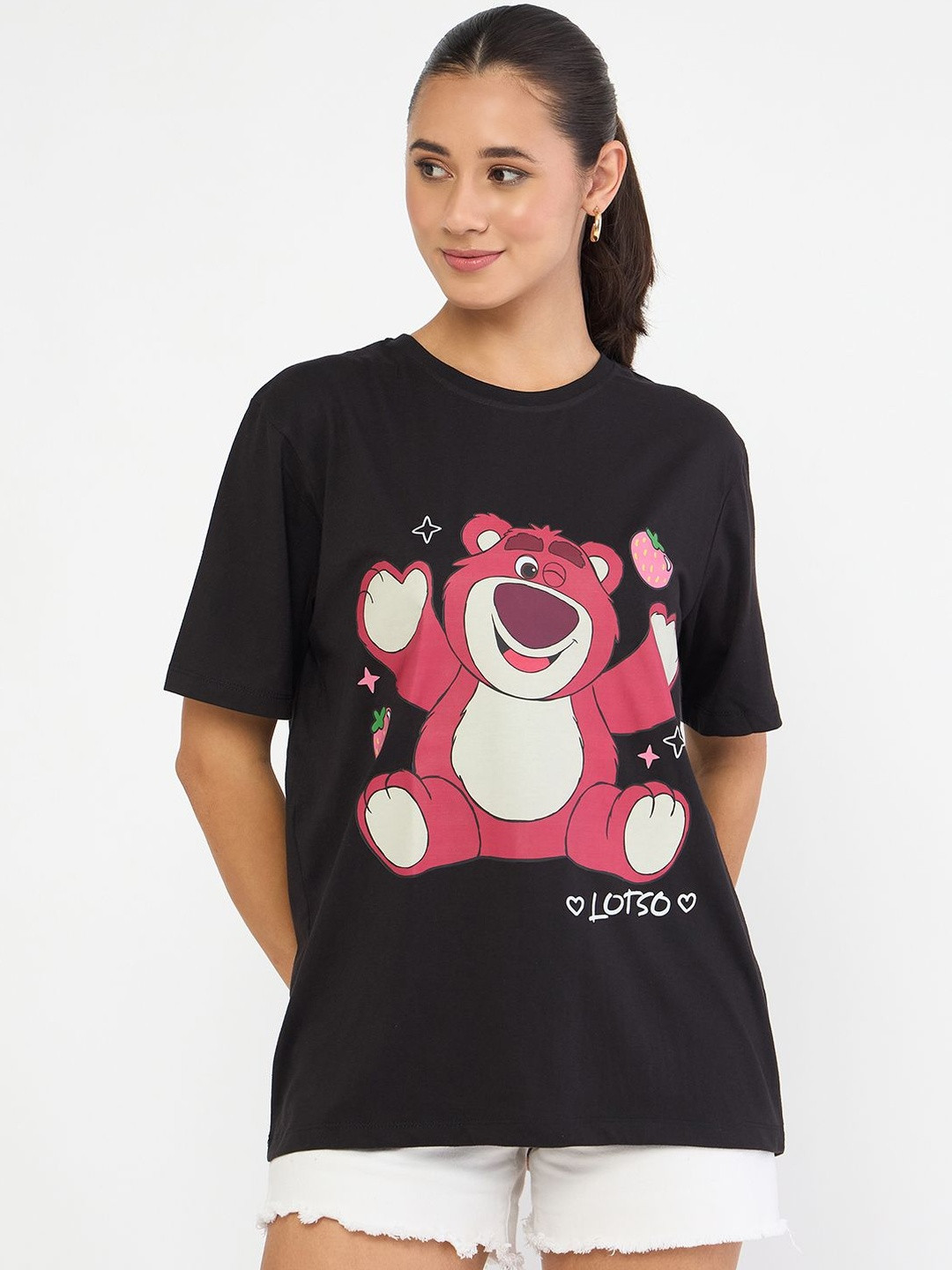 Wear Your Mind Toy Story Printed Pure Cotton Oversized T-shirt