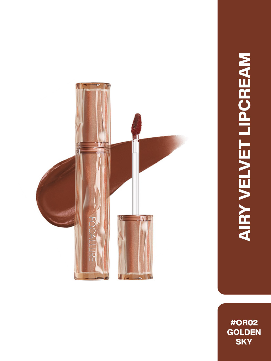 FOCALLURE Long Lasting Airy Velvet Lip Cream - 2 g - Shade OR02