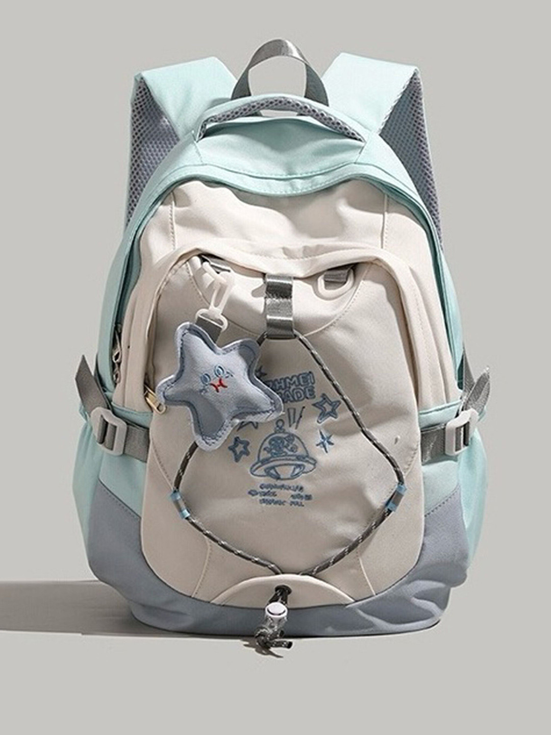 QIDREZY Women Printed Lightweight Laptop Backpack with Compression Straps