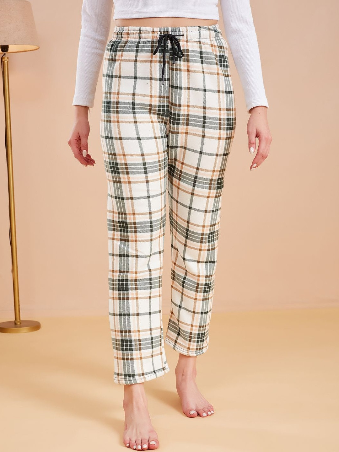 G Heist Women Pack of 2 Assorted Printed Fleece Winter Fur Lounge Pants