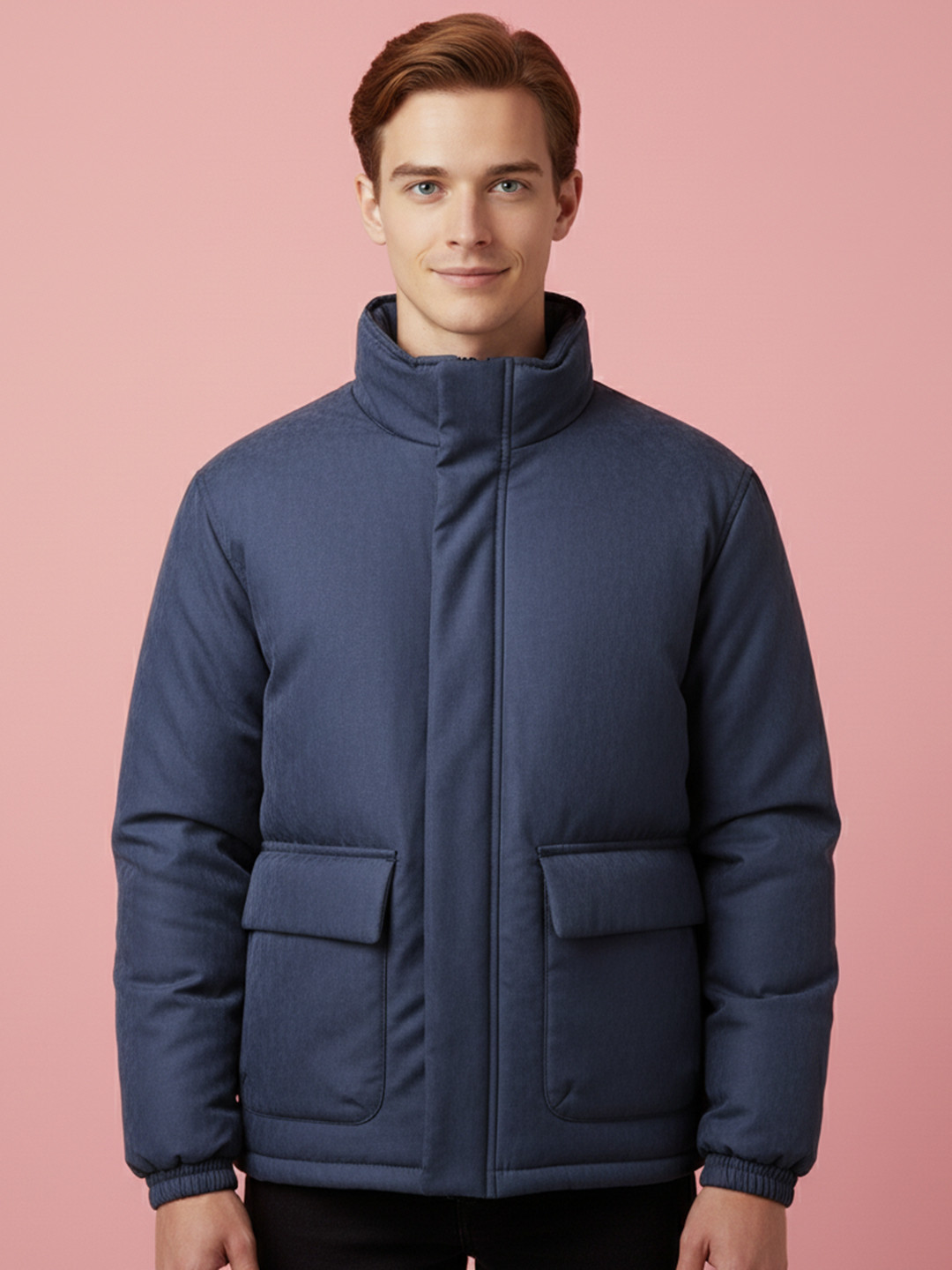 Mast & Harbour Men Long Sleeves Bomber with Embroidered Jacket