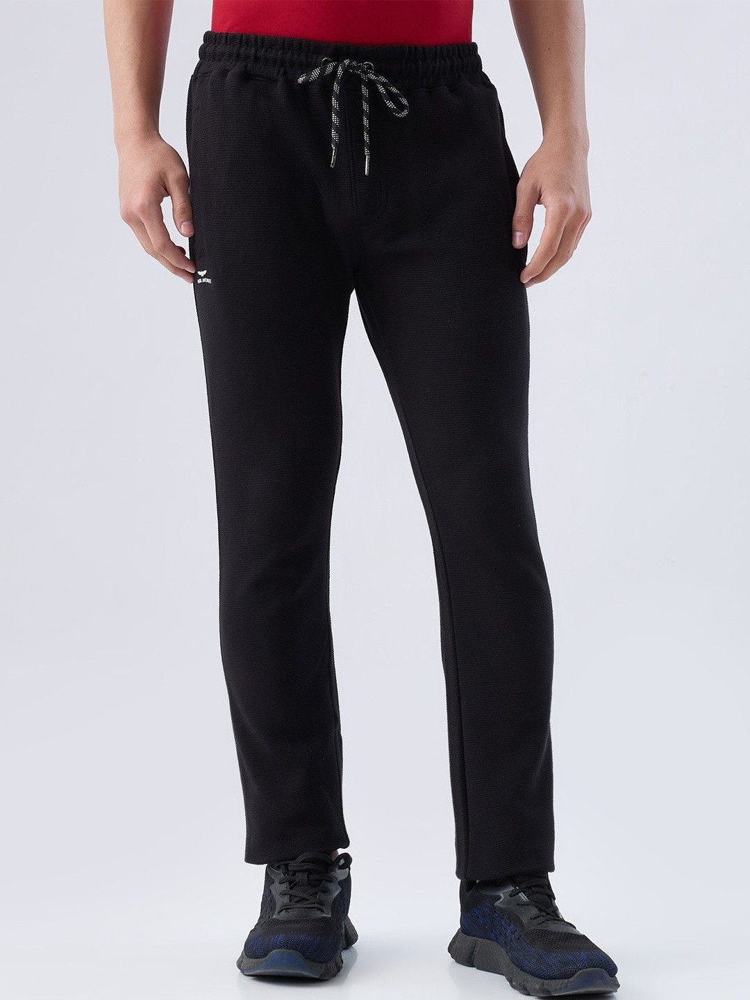 Park Avenue Men Cotton Mid-Rise Anti-Bacterial Track Pants