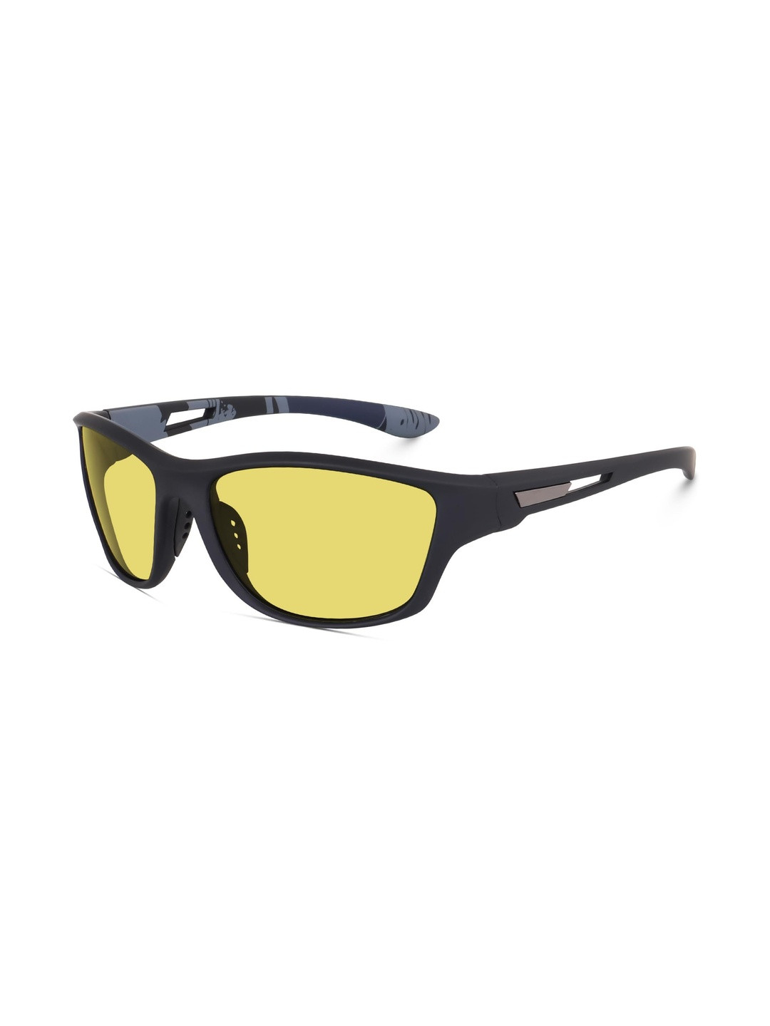 LIZA ANGEL Unisex Sports Sunglasses with Polarised and UV Protected Lens Black-yellow-336