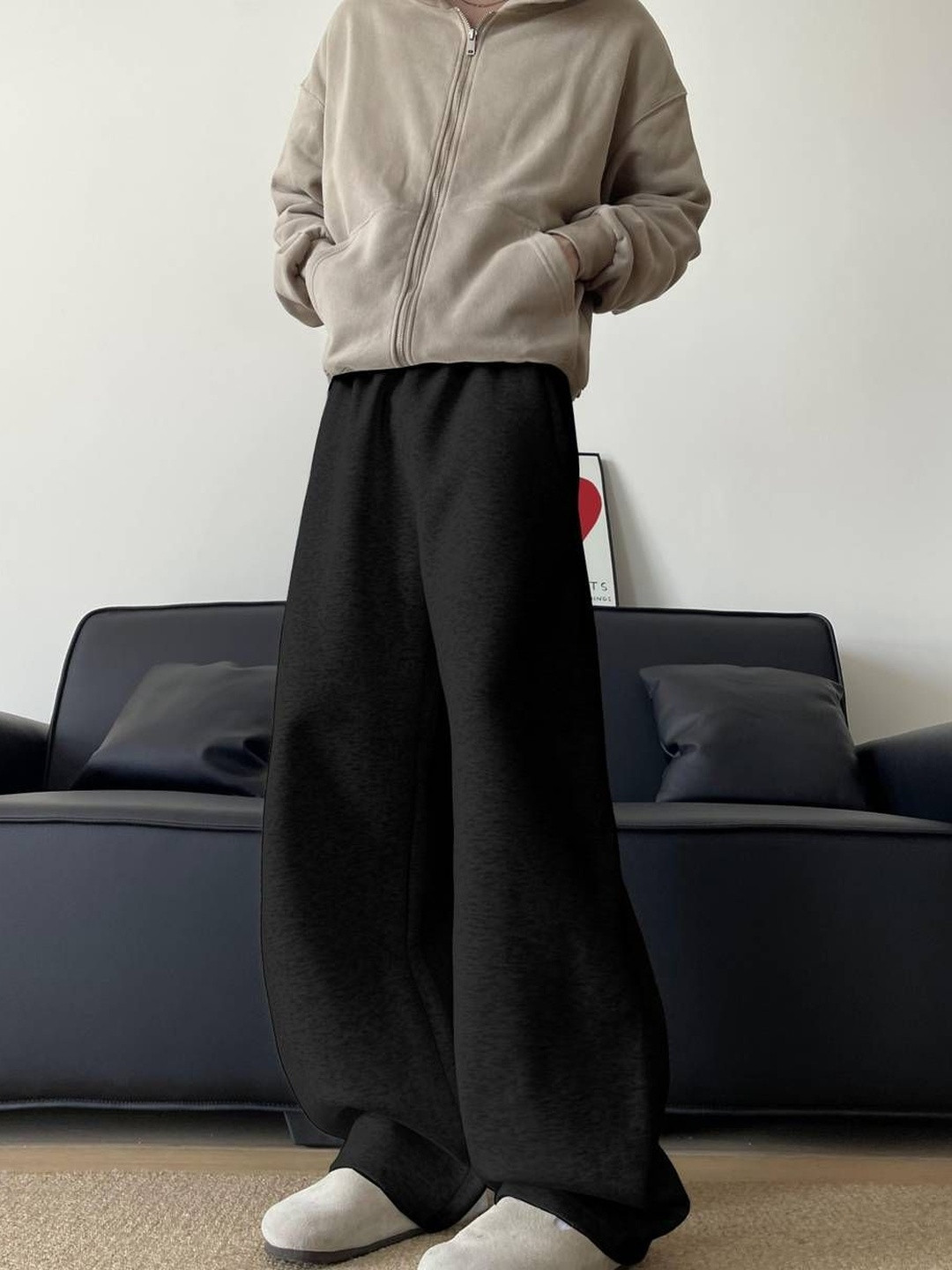 GROOFINGS Men Relaxed Easy Wash Trousers