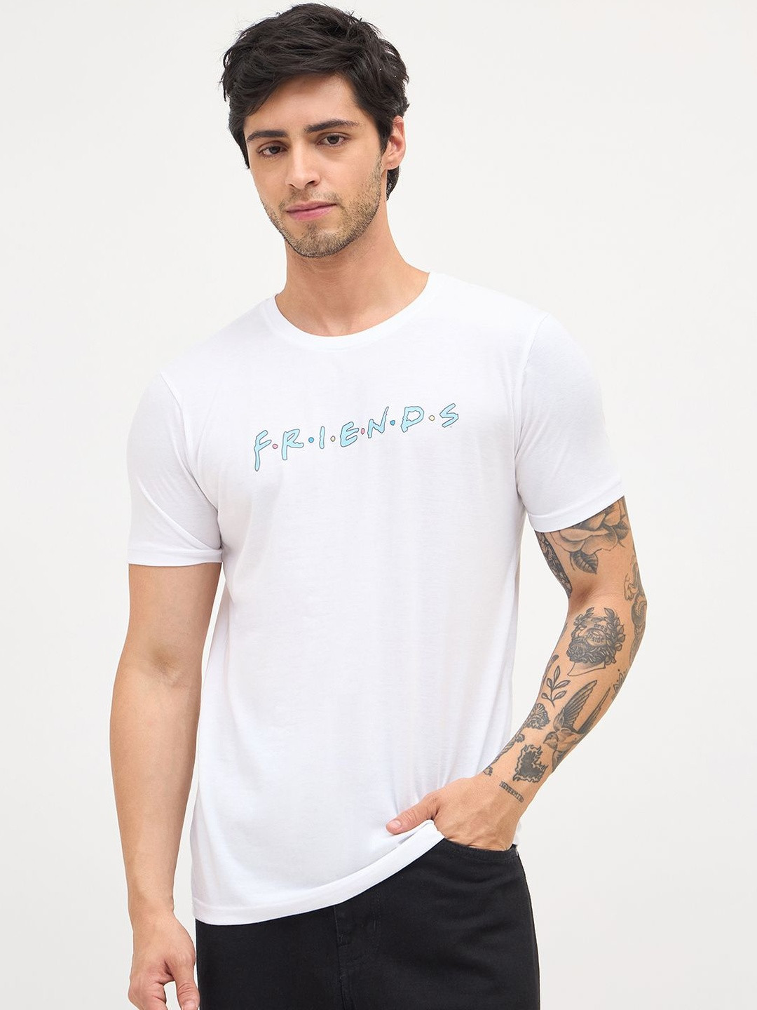 Wear Your Mind Friends Character Graphic Printed Pure Cotton T-shirt