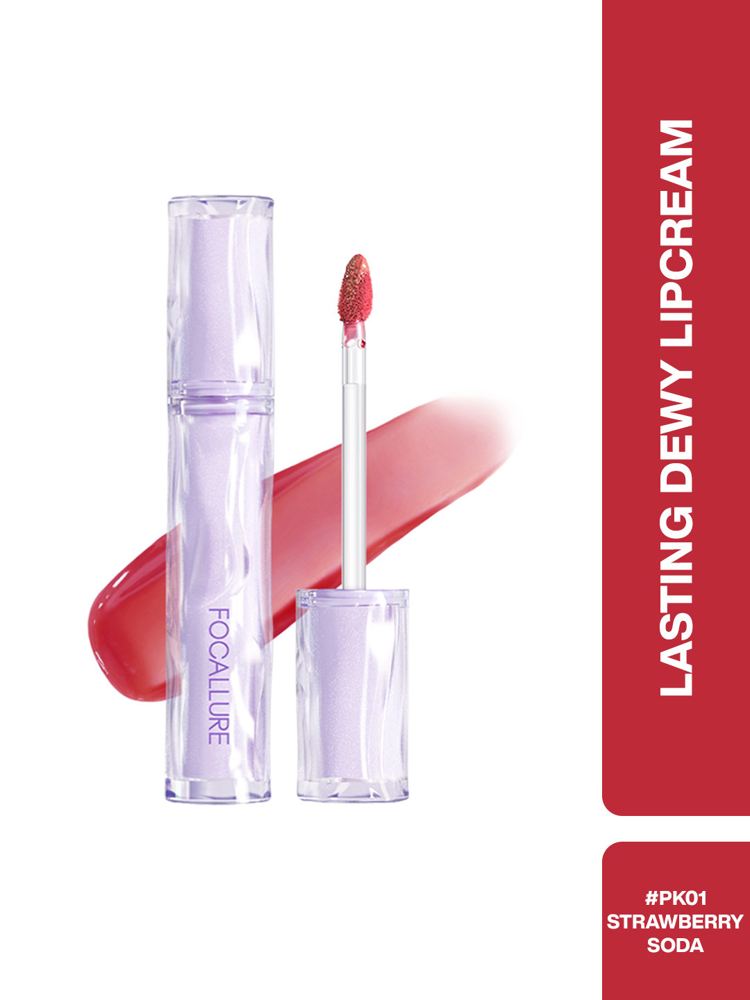 FOCALLURE Long Lasting Dewy Lip Cream - 2 g - Shade PK01