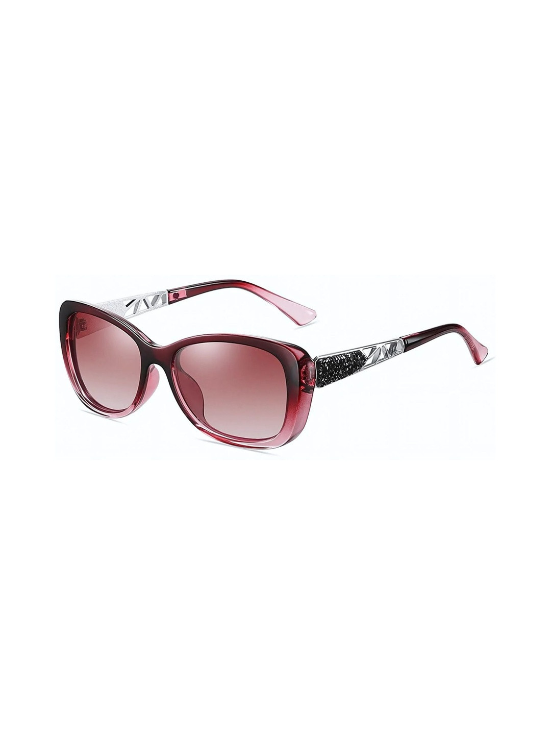 LIZA ANGEL Unisex Brown Lens & Red Butterfly Sunglasses with