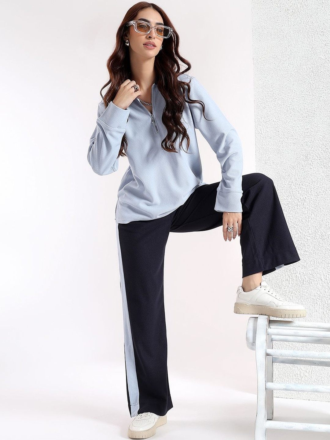 Kibo Polo Collar Long Sleeves T-shirt With Trousers
